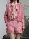 INTO THE EAST 25 Autumn/Winter Lace-Up Silk Top/Shirt/Embroidered Button Tussah Silk Vest/Shorts ITE-E1DGAW020PK22VE Vest (E1DGAW019PK20TP)